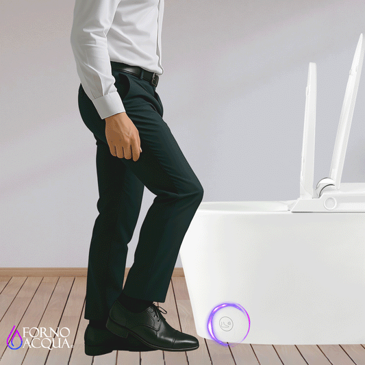 FORNO ACQUA Luxurious Smart Toilet. Includes Heated Seat, Auto Flush, Auto Lid, Powerful Flush, Ideal for Powder Rooms.
