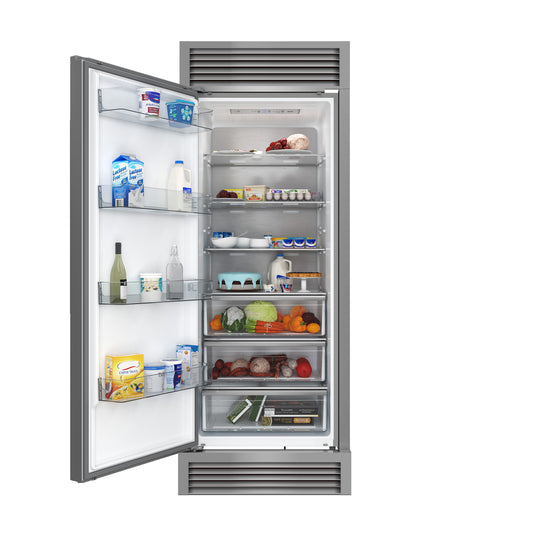 Forno Maderno 28" Built-In Convertible Refrigerator, 13.6 cu.ft. Left Swing with Decorative Grill - 32" Wide