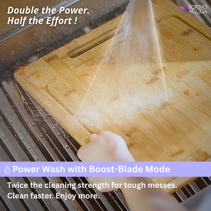 FORNO ACQUA 33 in. Drop-In/Undermount MultiSINK Workstation Sink with Waterfall Faucet & Glass Rinser