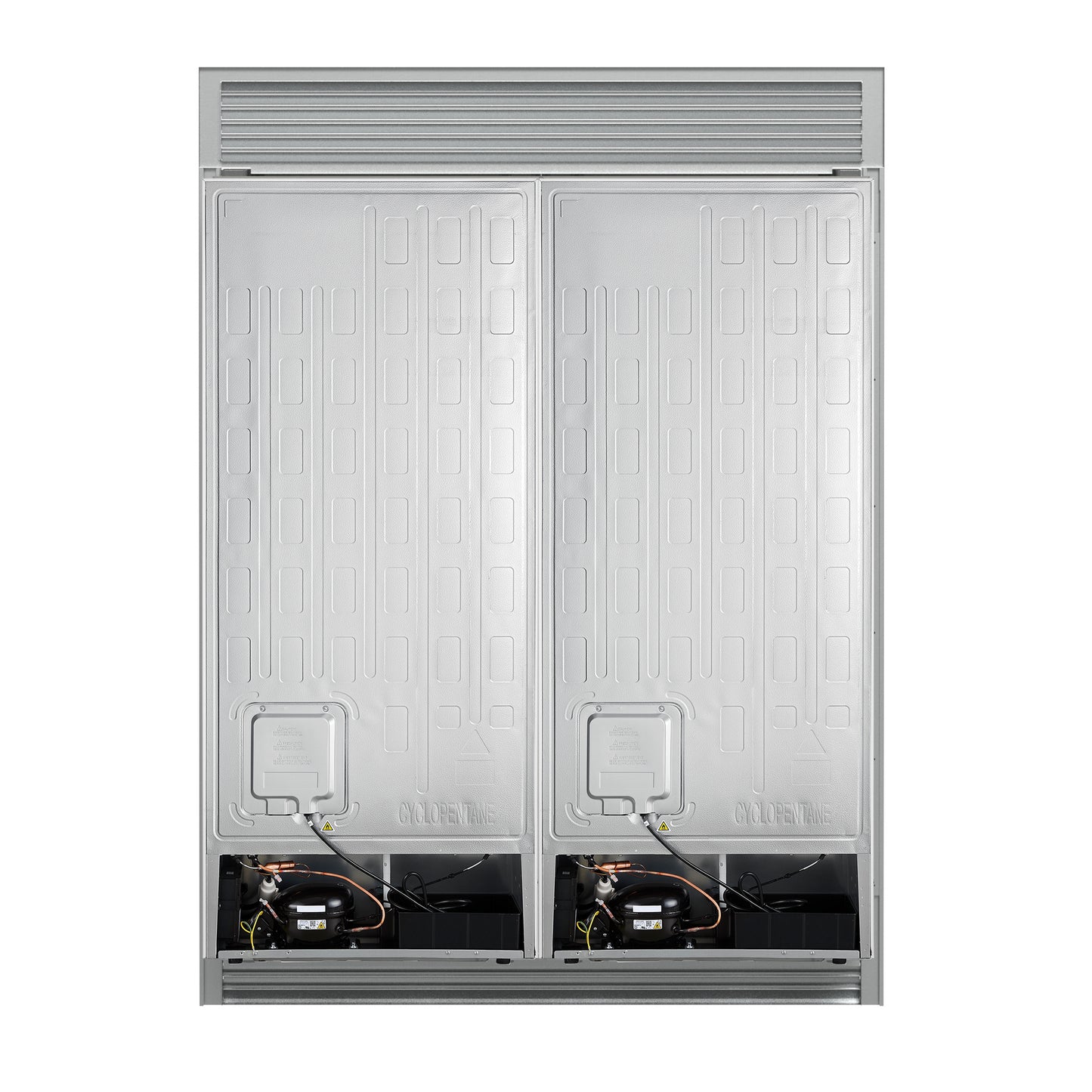 Forno Maderno 2-28-Inch Wide Convertible Refrigerator/Freezer in White, Decorative Trim, 27.2 cu.ft, 84-Inch High, ENERGY STAR Certified