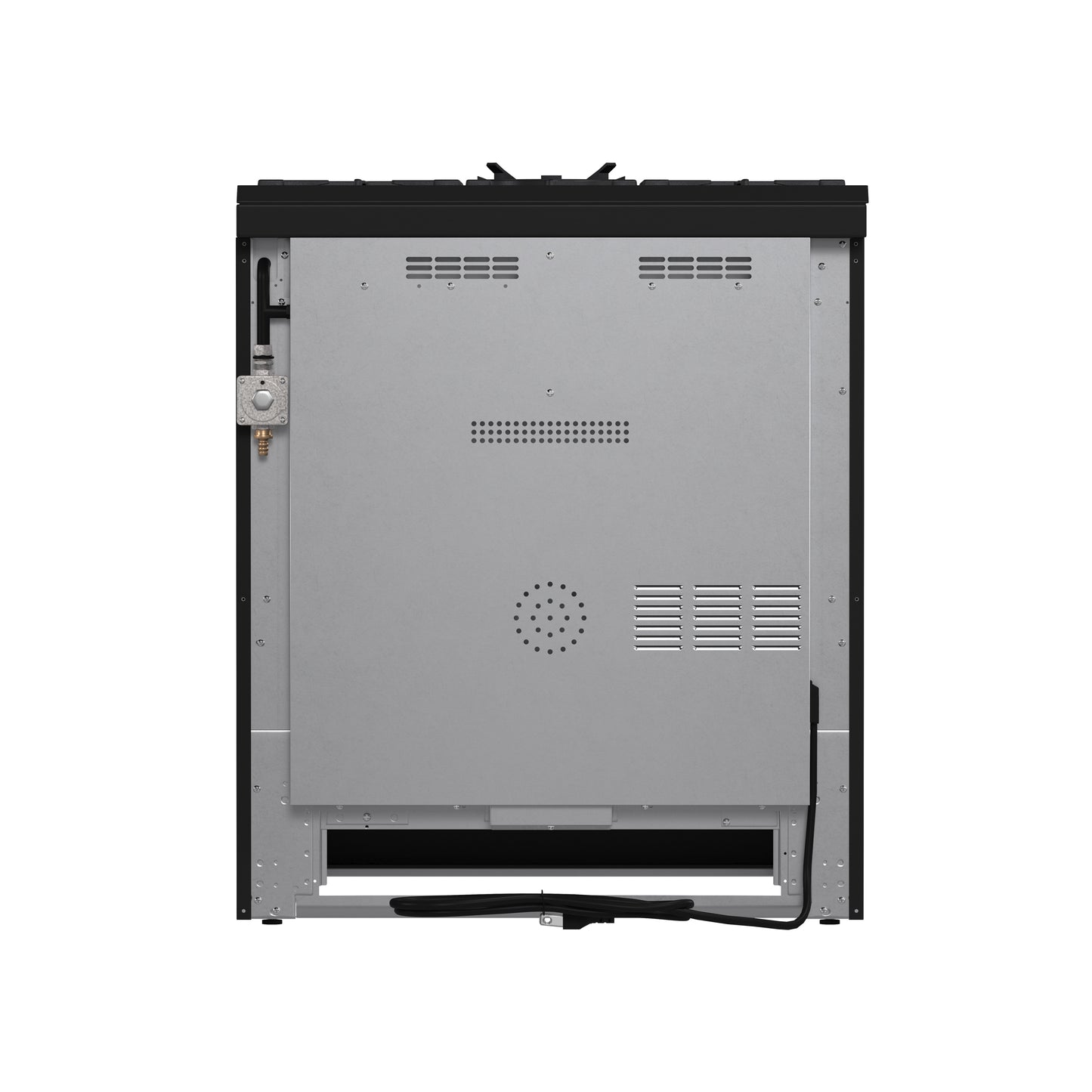 Forno Leonardo Espresso 30-Inch Black Gas Range, 5 Burners, 39,500 BTU, 5 cu.ft Convection Oven