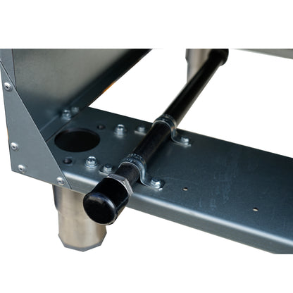 FORNO Commerciale Natural Gas Deep Fryer, 4 Burners 120,000 BTU, 50 lbs Oil Capacity