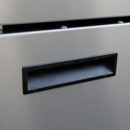 FORNO Commerciale Natural Gas Deep Fryer, 4 Burners 120,000 BTU, 50 lbs Oil Capacity