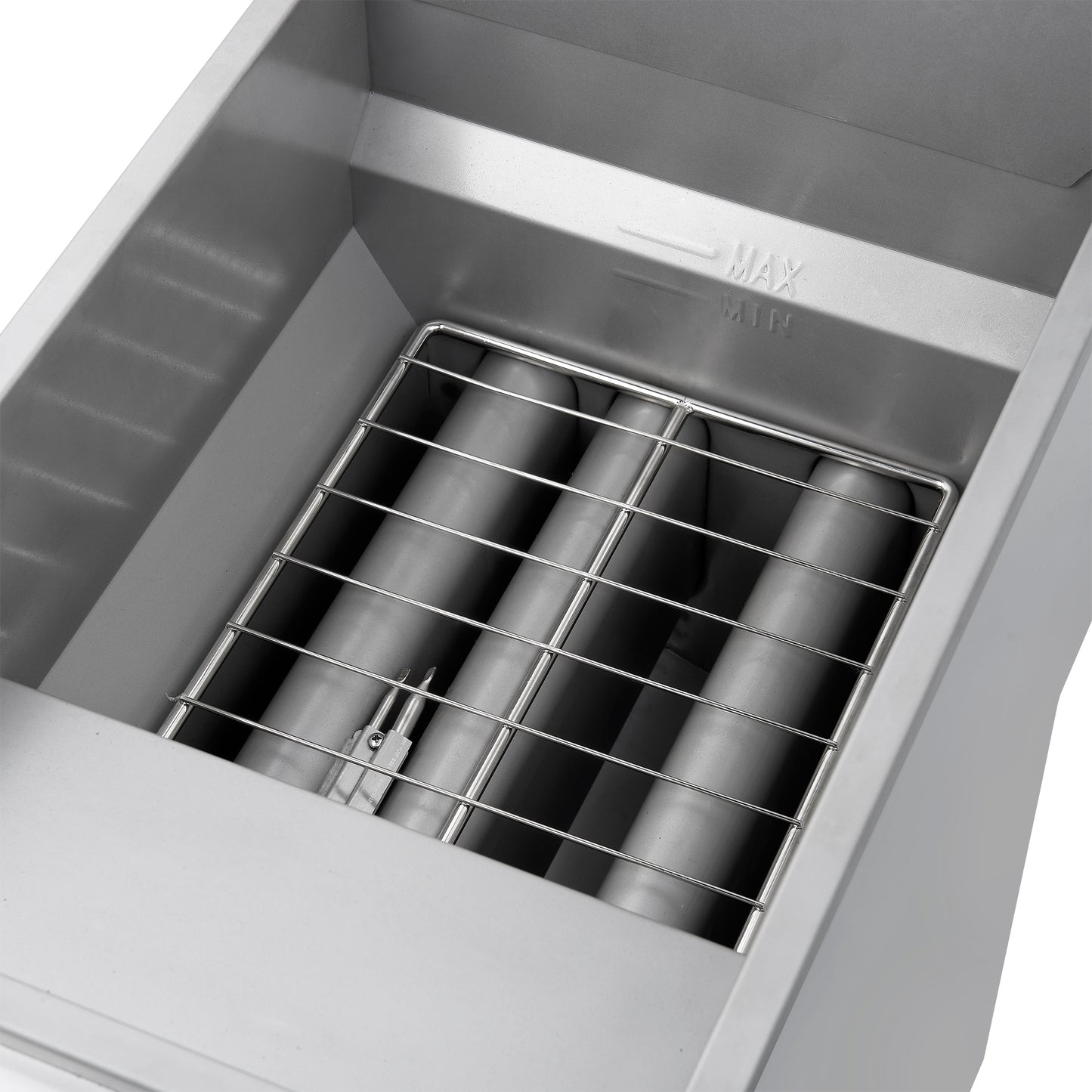 FORNO Commerciale Propane Gas Deep Fryer, 4 Burners 120,000 BTU, 50 lbs Oil Capacity, Millivolt Control