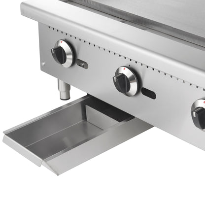 Forno Commerciale 36 Inch Gas Griddle, 3 Burners