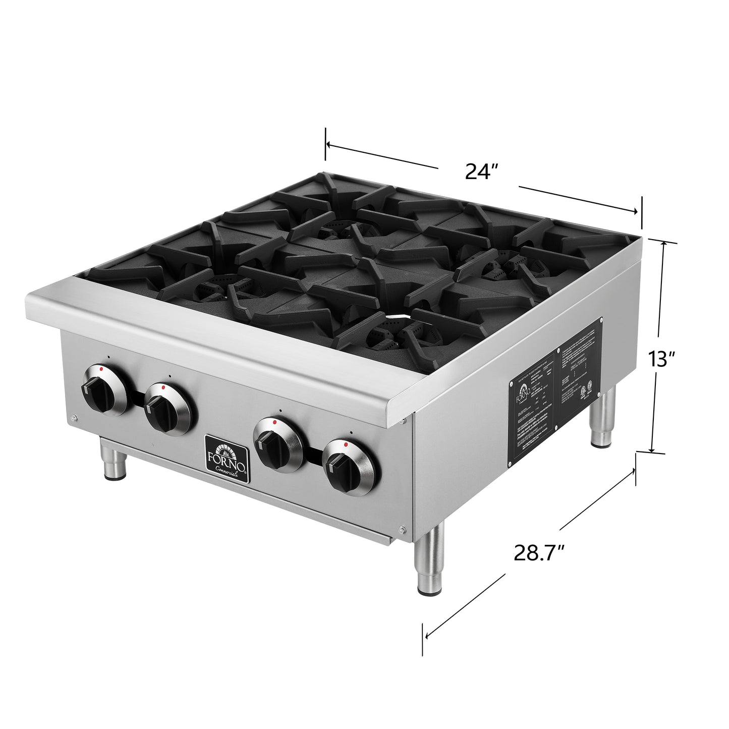 Forno Commerciale 24 Inch Gas Hotplate