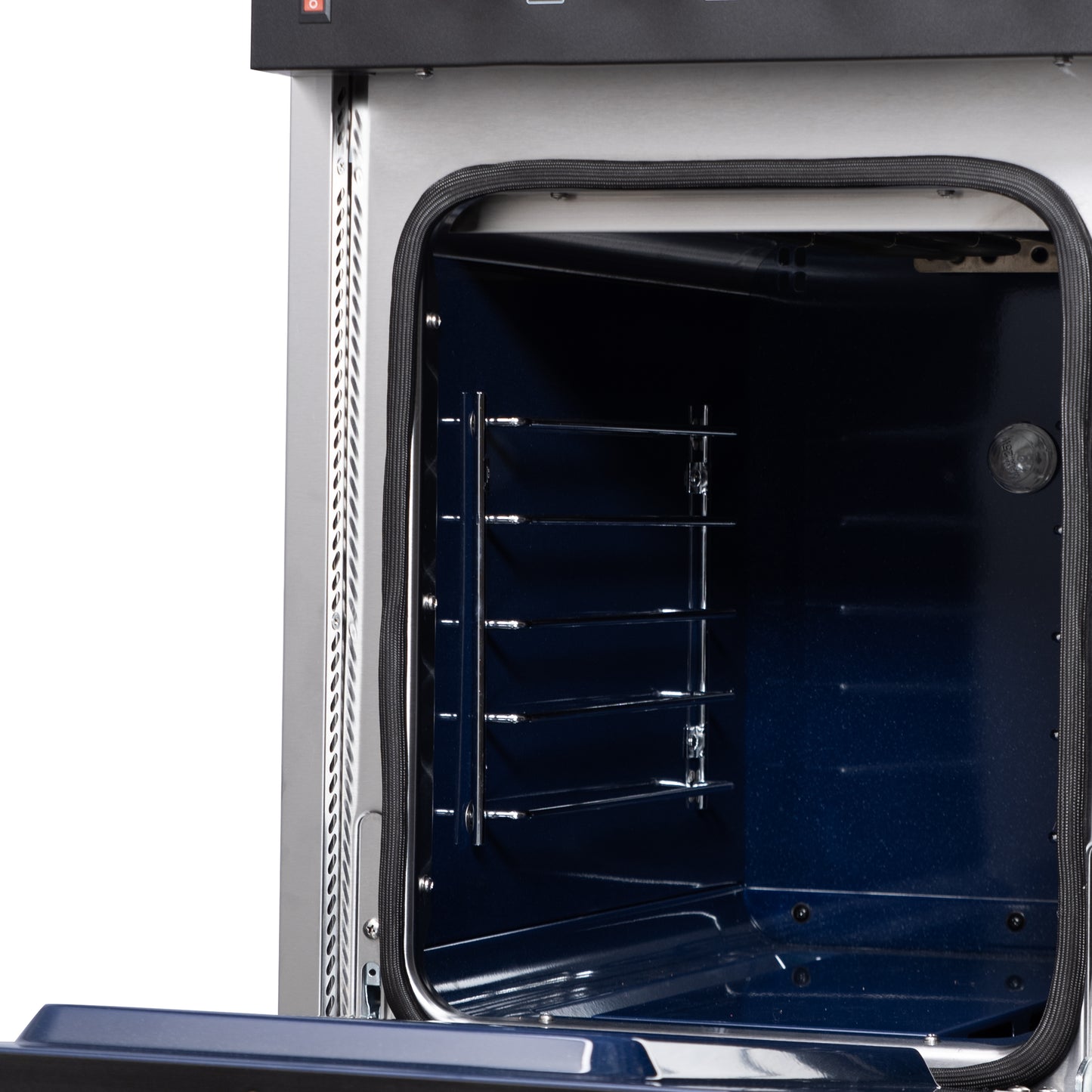 Forno Massimo 48 Inch Freestanding Dual Fuel Range in White with Antique Brass Accessories, 8 Burners, 6.58 cu. ft. Convection Oven