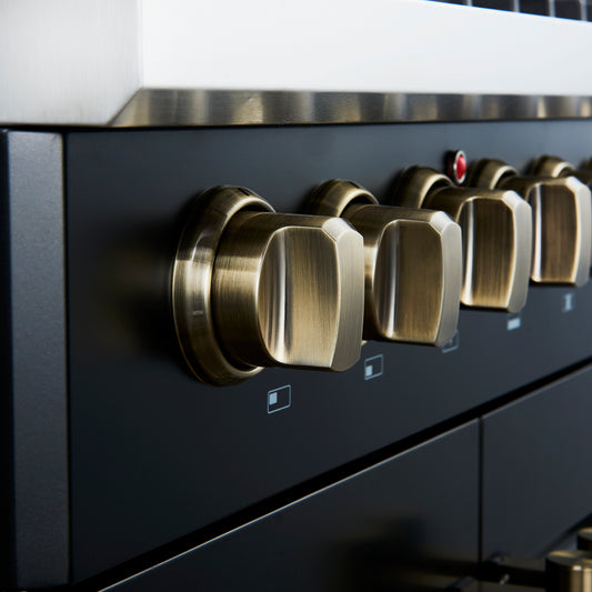 Forno Galiano 30-inch Freestanding French Door Dual Fuel Range Black