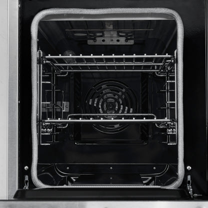 Forno Paolo 48 Inch Freestanding Electric Range, Stainless Steel, 6.7 cu.ft, True Convection Oven, Energy Efficient