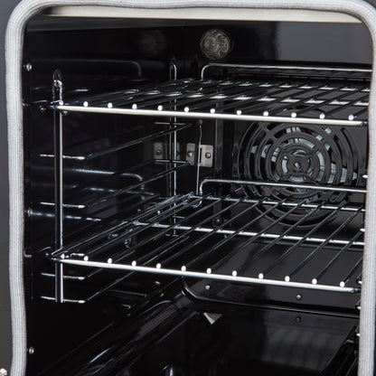 Forno Paolo 48 Inch Freestanding Electric Range, Stainless Steel, 6.7 cu.ft, True Convection Oven, Energy Efficient