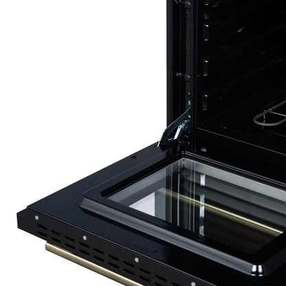 Forno Loiano 24 Inch Freestanding Electric Range in Black