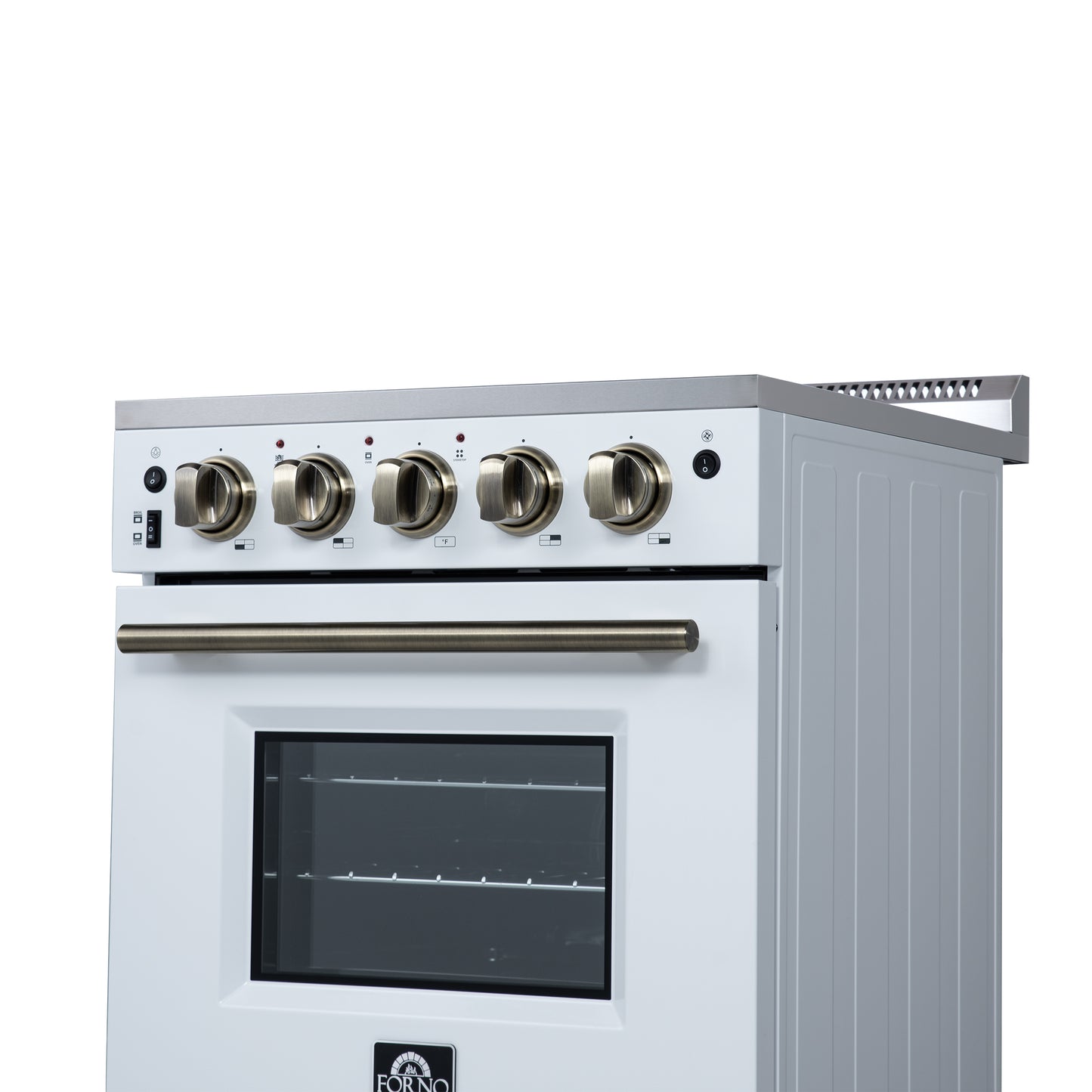 Forno Loiano 24 Inch Freestanding Electric Range in White