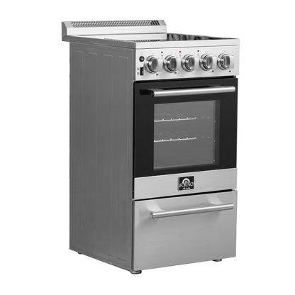 Forno Pallerano 20-Inch Freestanding Electric Range, Canada Version, Plug and Cord Included