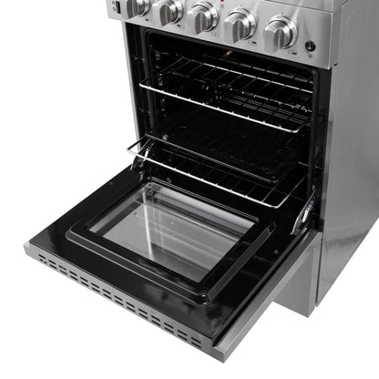 Forno Loiano 24-Inch Freestanding Electric Range, Canada Version, No Rotisserie Function, Plug and Cord Included