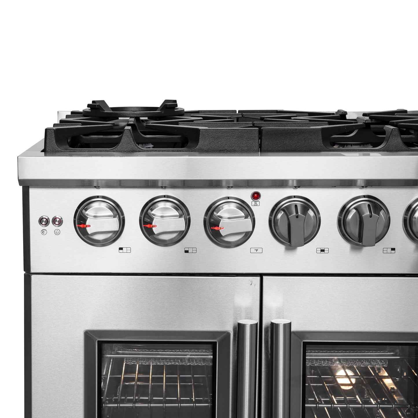 Forno Massimo 30-Inch Freestanding French Door Gas Range, 4 Burners, Convection Oven, Energy Efficient