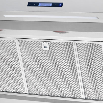 Forno Savona 60-Inch Wall Mount Range Hood, Hybrid Filters, Backsplash Included