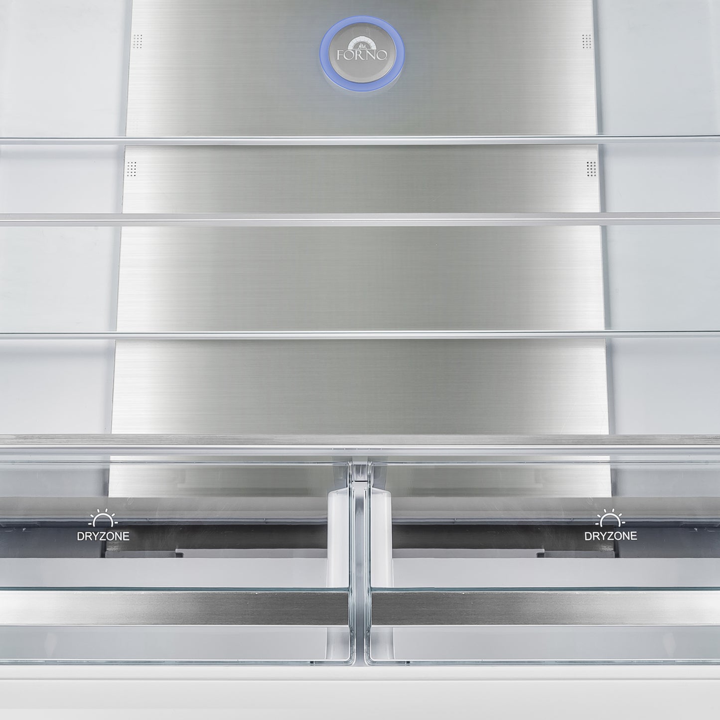 Forno Alta Moena 36-Inch French Door Refrigerator, 19.2 cu.ft, Counter Depth, Ice Maker, Stainless Steel Interior Panel, ENERGY STAR Certified