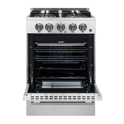 Forno Breno 24-Inch Freestanding Gas Range, Compact Design, Energy Efficient