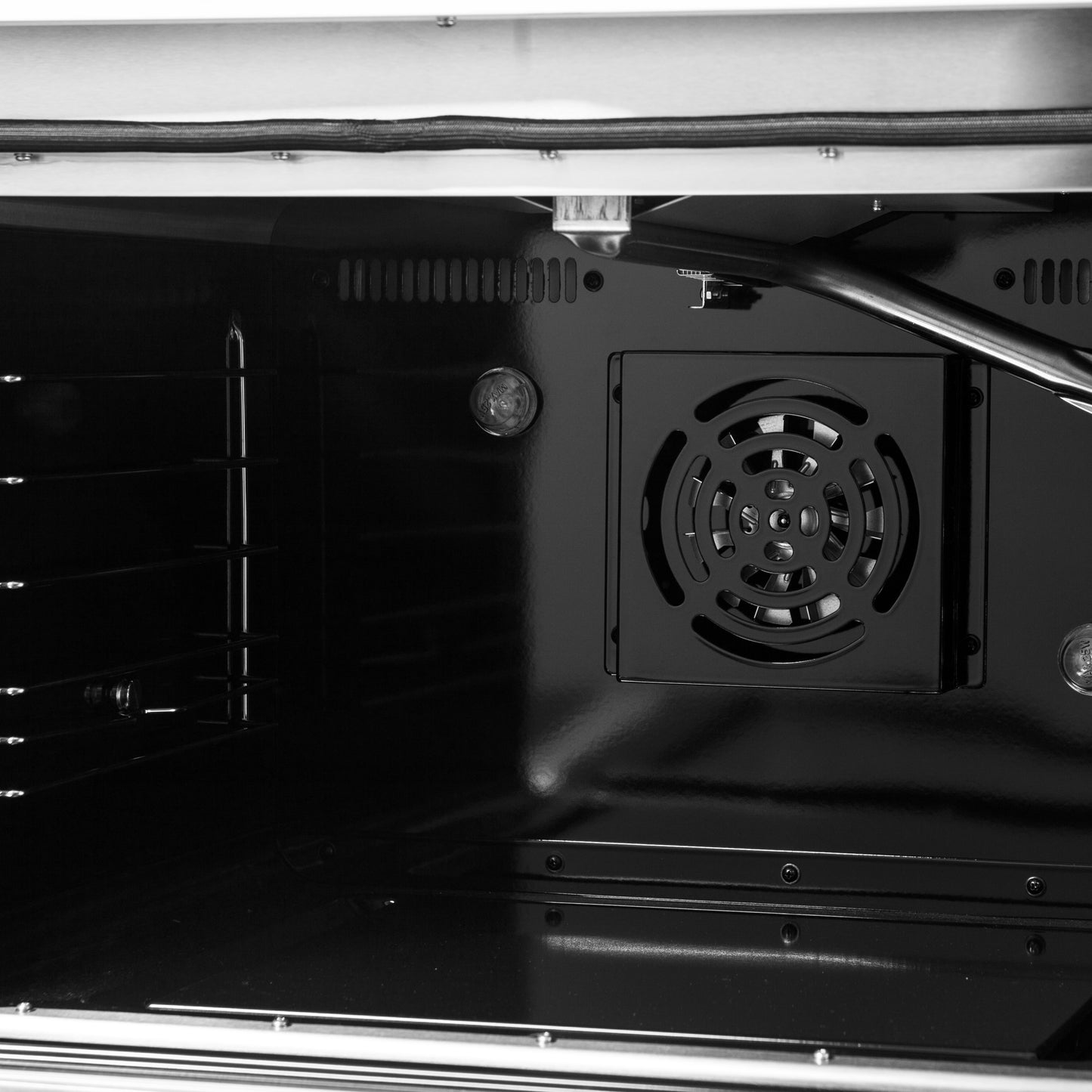 FORNO Galiano 48-inch Gas Range White & Antique Brass Design, 8 Burners, 107,000 BTU, Griddle, 6.58 cu.ft. Double Ovens