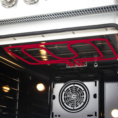 Forno Torino 30 Inch French Door Induction Range with Air Fryer and True Convection Oven