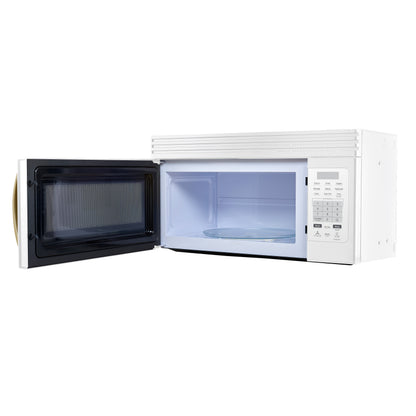 Forno Scalo 30-Inch Over the Range Microwave, White – 1.6 cu.ft, 300 CFM Vent, Touch Control, LED Light