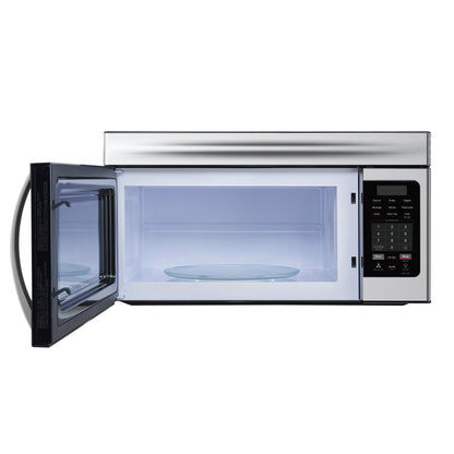 Forno Scalo 30-Inch Over the Range Microwave, Stainless Steel – 1.6 cu.ft, 300 CFM Vent, Touch Control, LED Light