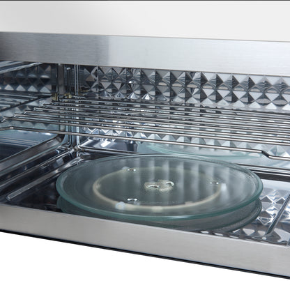 Forno Fornace 30-Inch Over the Range Convection Microwave, White – 1.5 cu.ft, 300 CFM Vent, Touch Control, LED Light