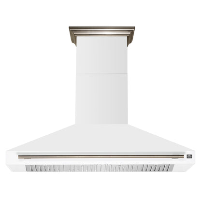Forno Aria 60 Inch Wall-Mounted Range Hood in White