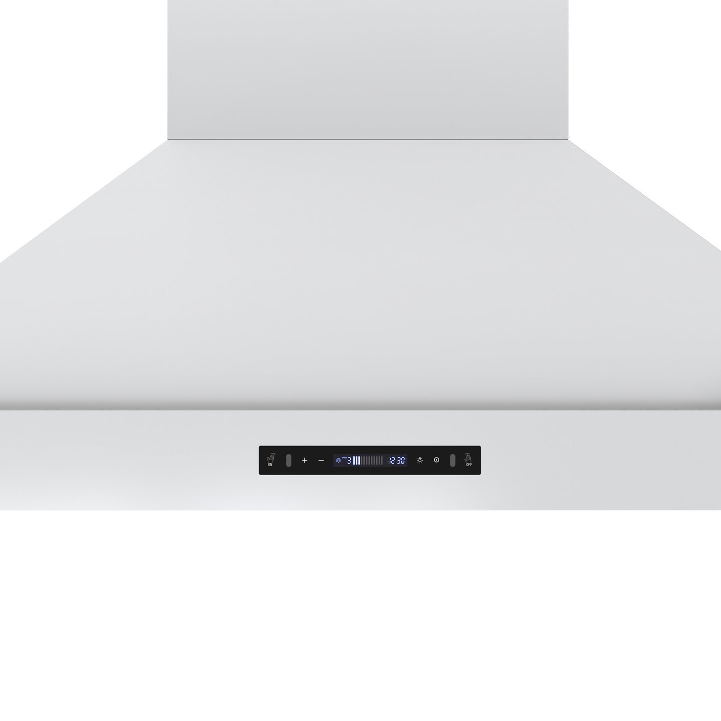 Forno Venezia 48 Inch Wall-Mounted Range Hood in White with Antique Brass Accessories, Touch Controls and Baffle Filters