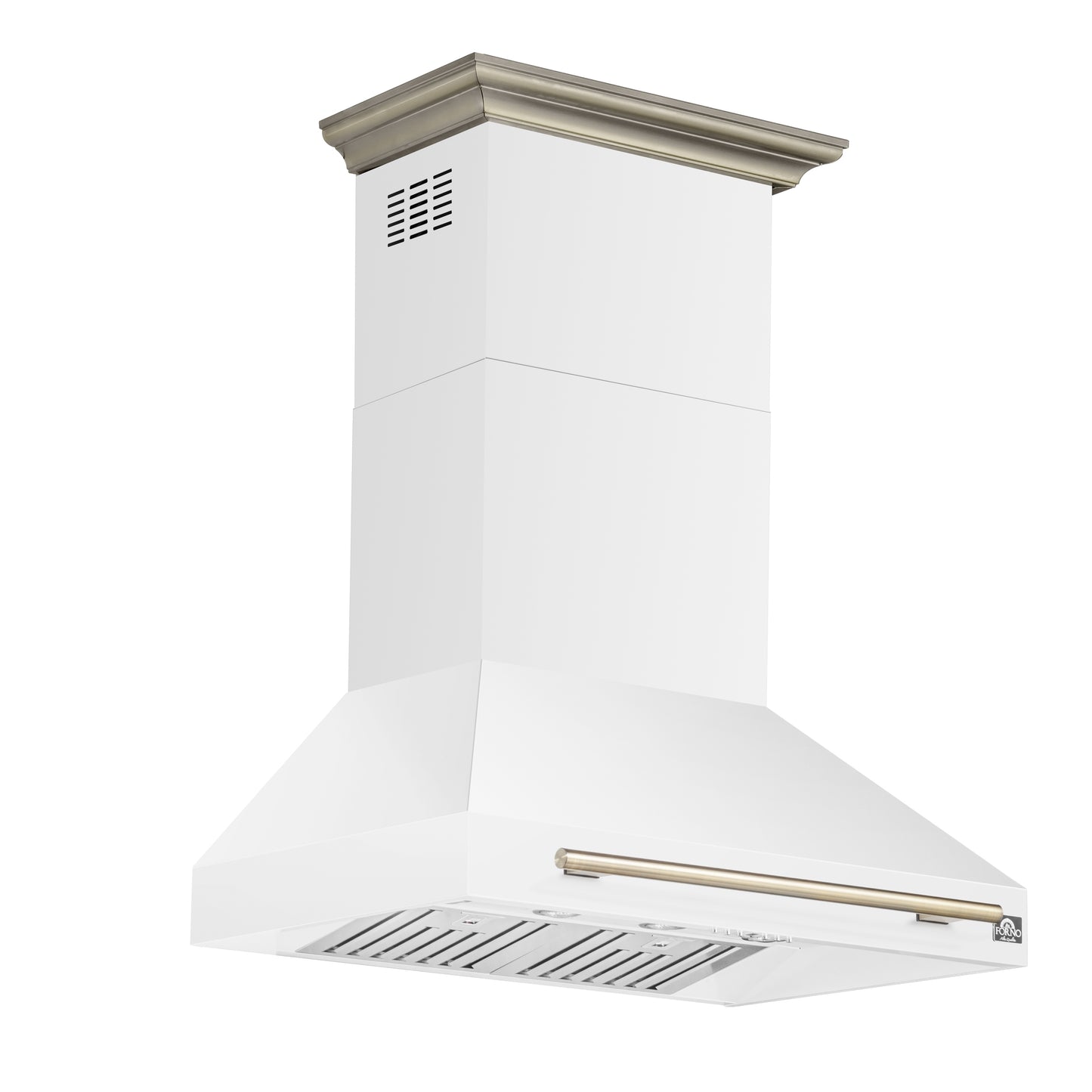 Forno Aria 36 Inch Wall-Mounted Range Hood in White