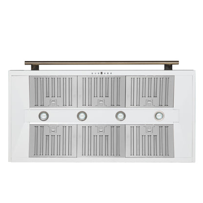 Forno Aria 48 Inch Wall-Mounted Range Hood in White