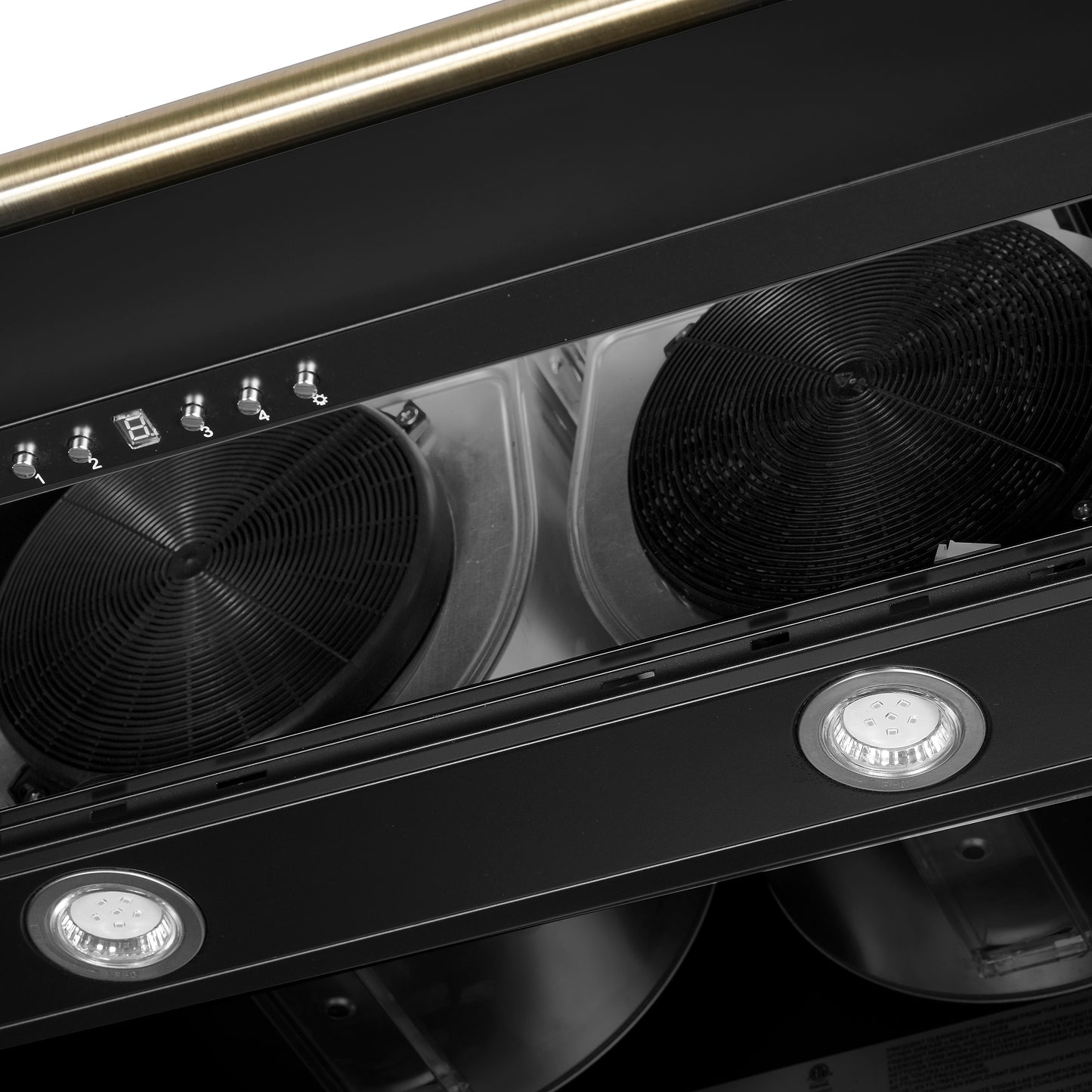 Forno Aria 60 Inch Wall-Mounted Range Hood in Black