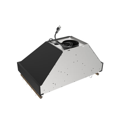 Forno Venezia 30 Inch Wall-Mounted Range Hood in Black with Touch Controls and Baffle Filters