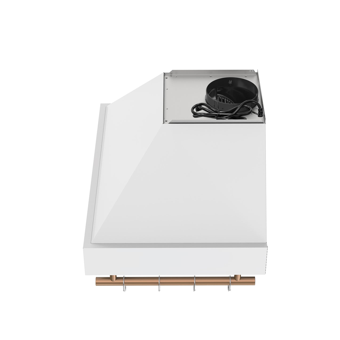 Forno Venezia 30 Inch Wall-Mounted Range Hood in White with Touch Controls and Baffle Filters