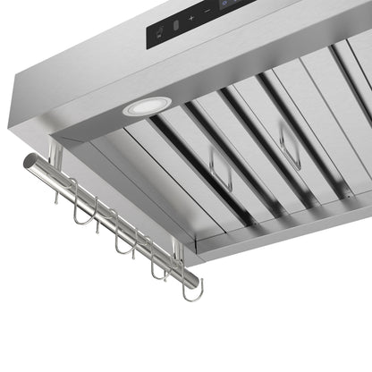 Forno Venezia 30 Inch Wall-Mounted Range Hood with Touch Controls and Baffle Filters