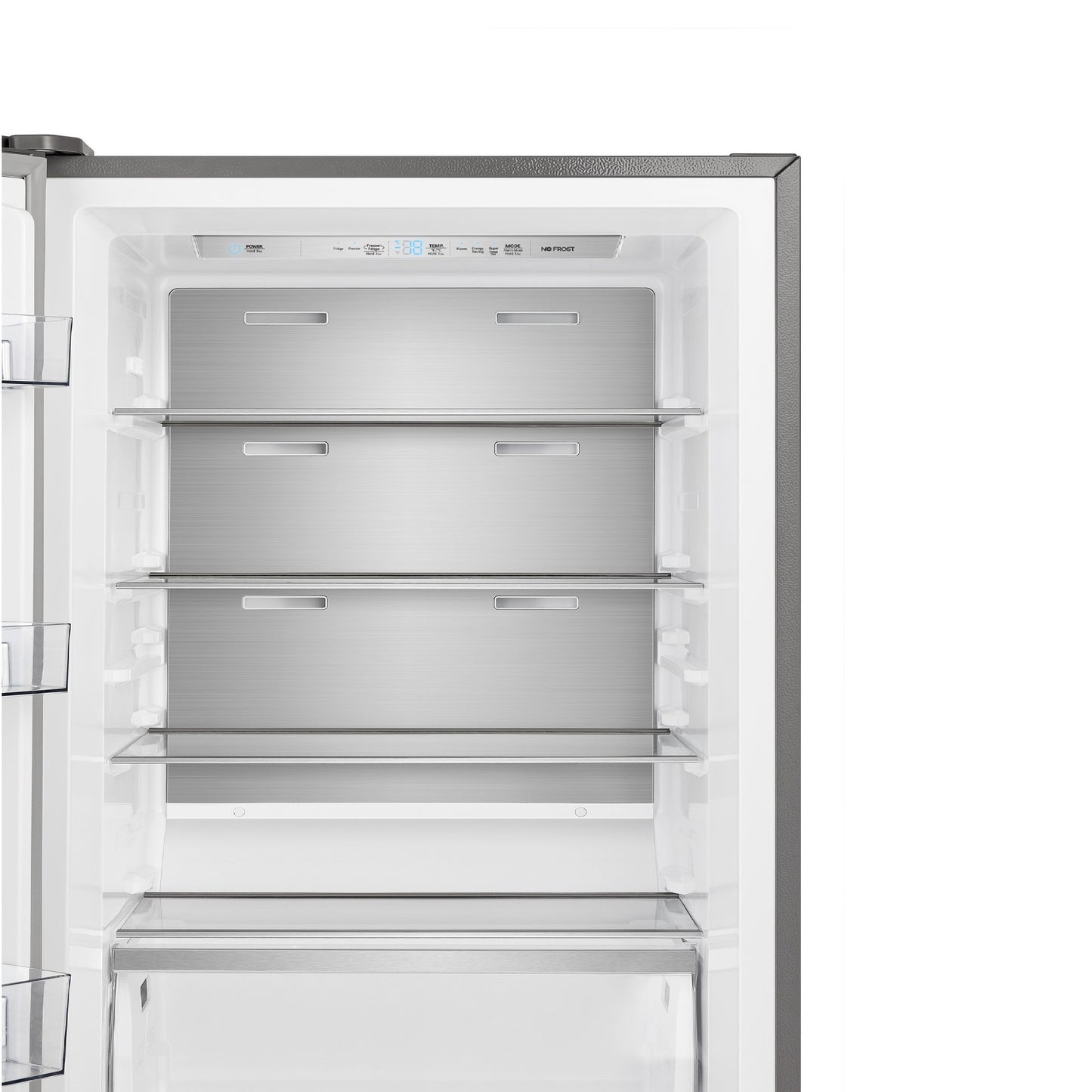 FORNO Maderno 28" Left Swing Convertible Freestanding Refrigerator/Freezer in Stainless Steel 13.6 cu.ft.