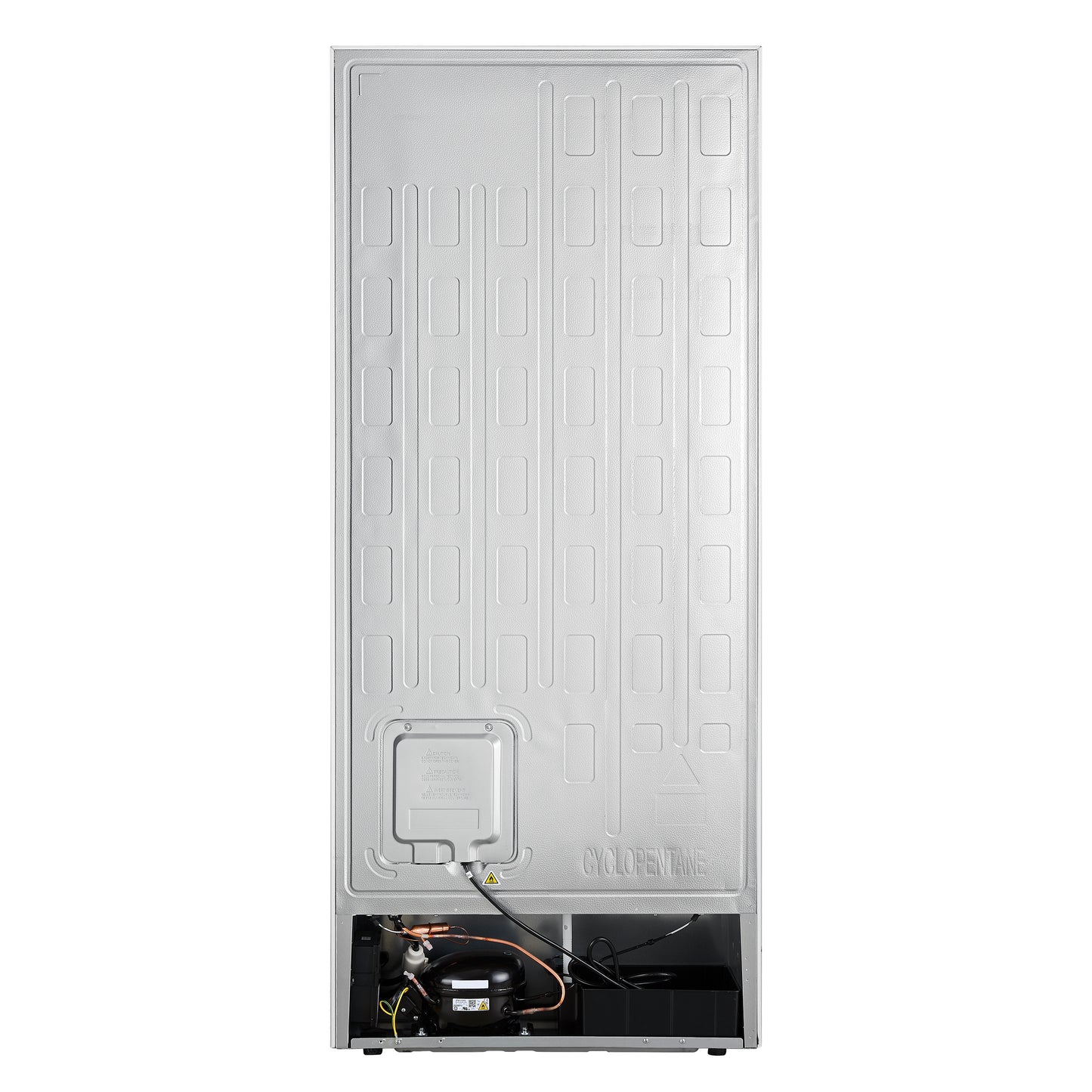 Forno Maderno 28-Inch Built-In Convertible Refrigerator in White with Antique Brass Handle, 13.6 cu.ft. Right Swing with Decorative Grill - 32-Inch Wide