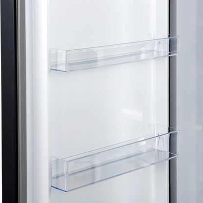 Forno Maderno 28" Built-In Convertible Refrigerator in Black, 13.6 cu.ft. Left Swing with Decorative Grill - 32" Wide