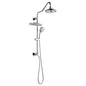 Forno Acqua AcquaFALL Shower, Polished Stainless Steel Finish, Overhead Rainfall Shower, 7 Way Diverter, Handheld Shower Head, Body Jets, 1.8 GPM Flow Rate