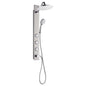 Forno Acqua AcquaSpa Shower Panel with SensoTemp, Stainless Steel, Overhead Rainfall Shower, Handheld Shower Head, Body Jets, 2.5 GPM Flow Rate