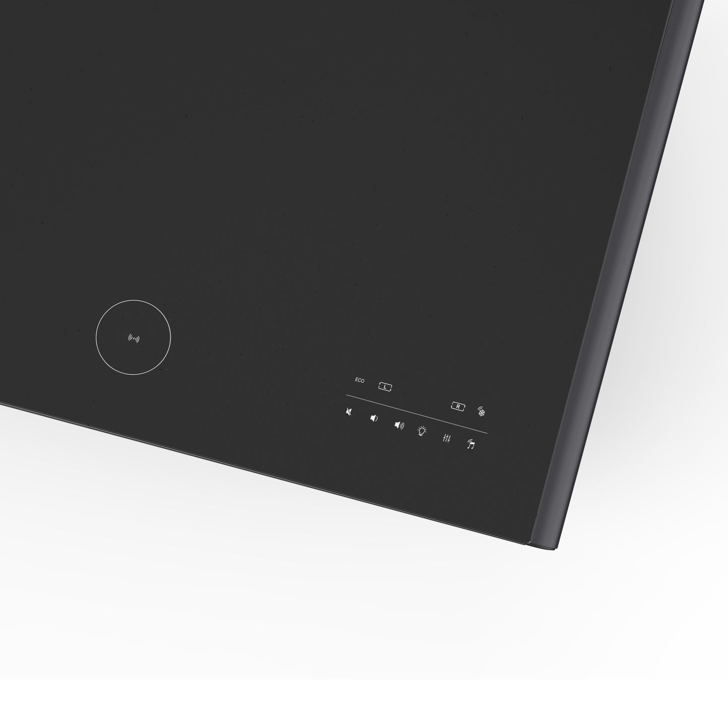 Forno Evoluto Tavolo 51-Inch Black Smart Coffee Table – Dual Refrigerator Drawers, Bluetooth 5.0 Audio, Wireless Charging & RGB Ambient Light