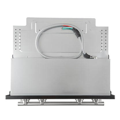 Forno Vomero 30-Inch Double Wall Oven, Black, 10 cu.ft Total Capacity, 7100W Convection, Mechanical Controls, Manuel Steam Clean