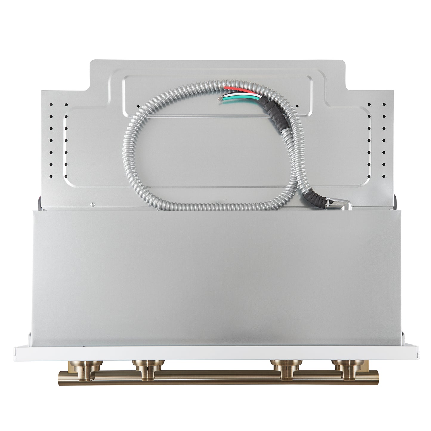 Forno Vomero 30-Inch Double Wall Oven, White, 10 cu.ft Total Capacity, 7100W Convection, Mechanical Controls, Manuel Steam Clean